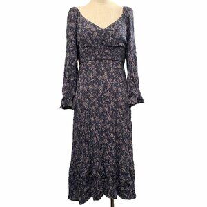 Bohme Long Sleeve Floral Maxi Dress